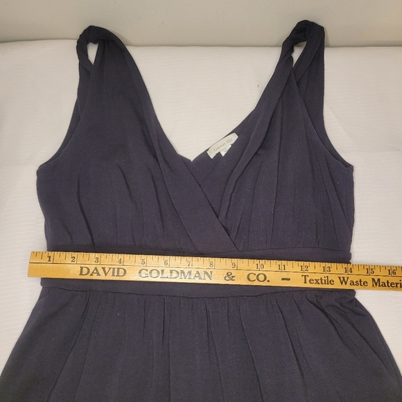 Garnet Hill Black Jersey Knit Maxi Dress sz 8 - Picture 6 of 9